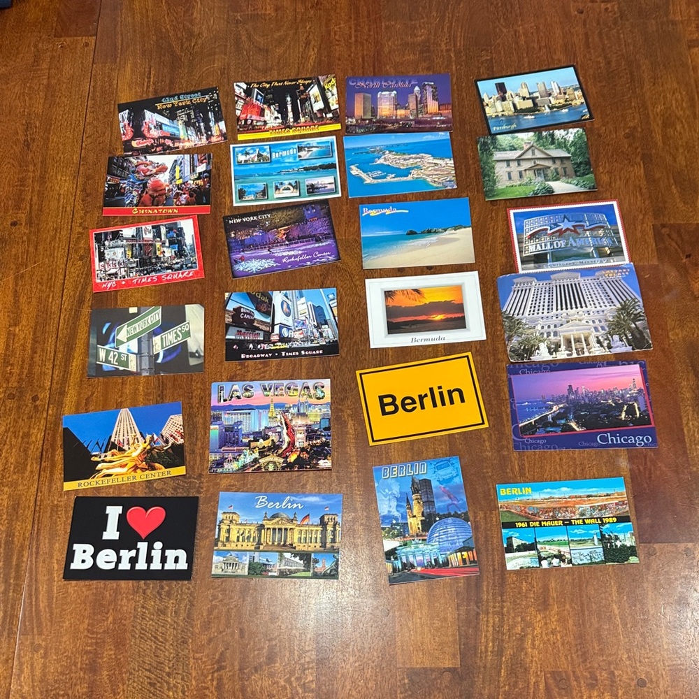 Lot of 24 Unused 2000-2012 Colorful Postcard Collection